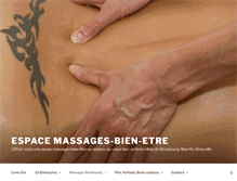 Tablet Screenshot of modelage-bien-etre.fr